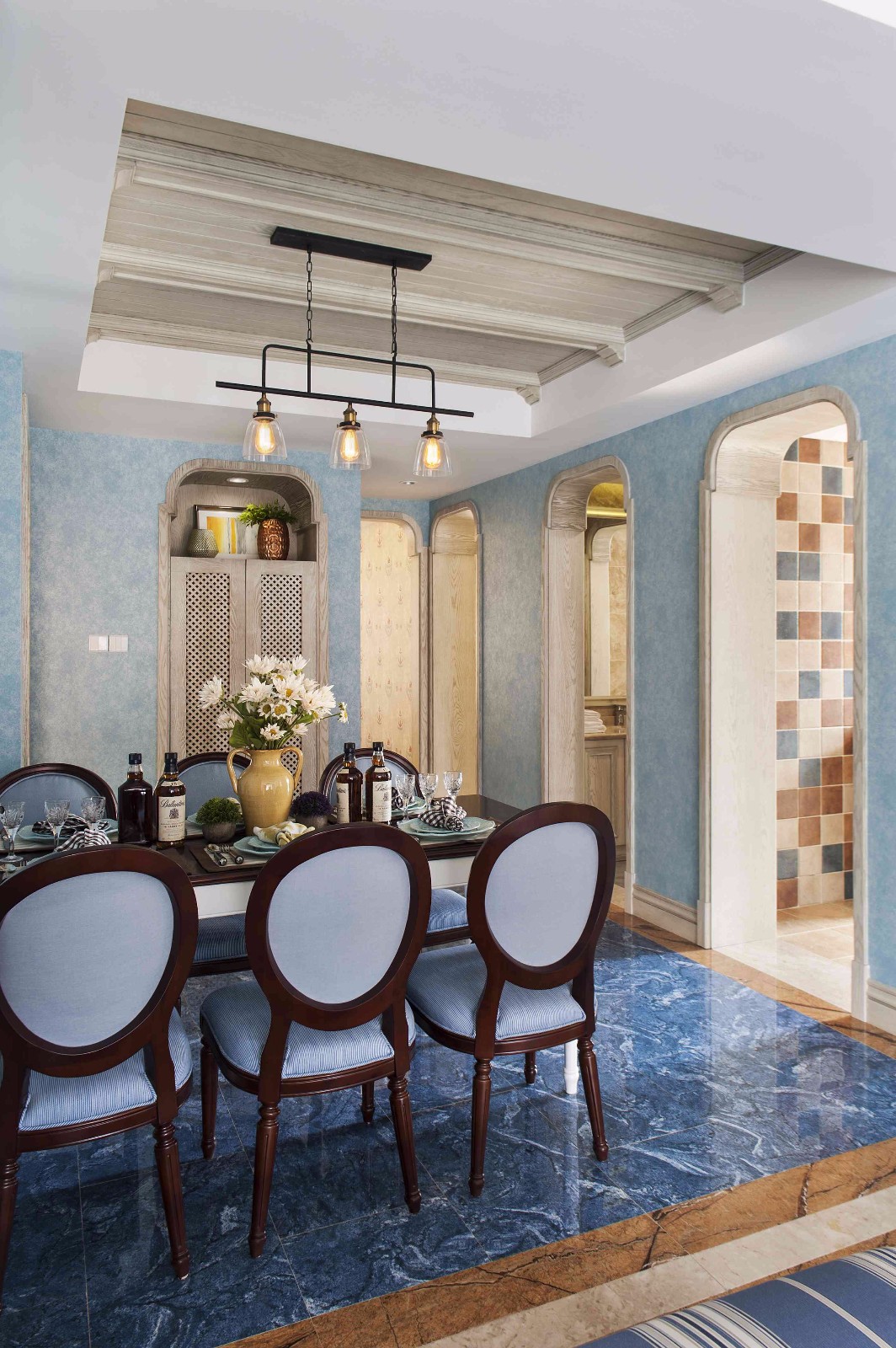 地中海風(fēng)格家裝設(shè)計室內(nèi)裝修效果圖-餐廳 地中海風(fēng)格家裝設(shè)計室內(nèi)裝修效果圖-餐廳