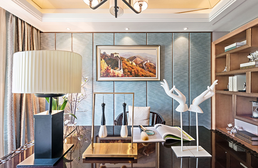 新中式風(fēng)格室內(nèi)裝修設(shè)計(jì)效果圖-恒大西江天悅平層195平米-室內(nèi)裝修設(shè)計(jì)書房 新中式風(fēng)格室內(nèi)裝修設(shè)計(jì)效果圖-恒大西江天悅平層195平米-室內(nèi)裝修設(shè)計(jì)書房