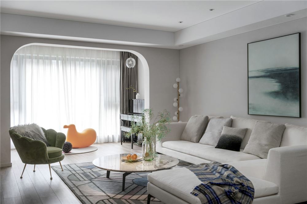 廣州市力迅&middot;西關(guān)雅筑新中式風(fēng)格三居室裝修案例