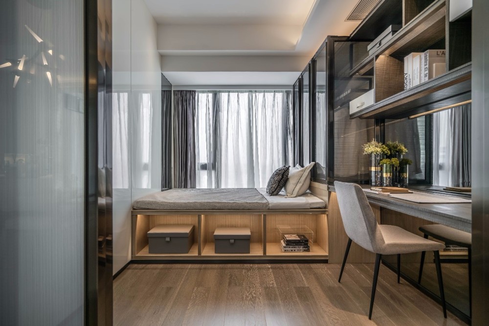 現(xiàn)代簡約風格室內(nèi)設(shè)計家裝案例-次臥 現(xiàn)代簡約風格室內(nèi)設(shè)計家裝案例-次臥