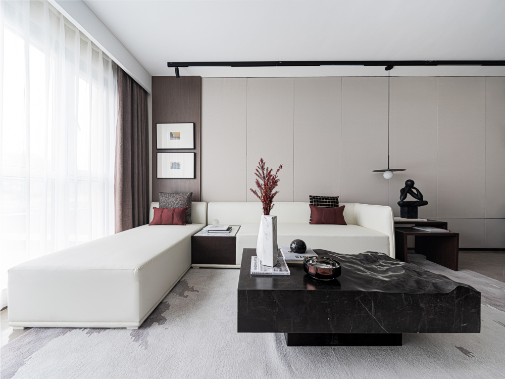 現(xiàn)代簡約風格室內家裝案例效果圖-客廳 現(xiàn)代簡約風格室內家裝案例效果圖-客廳