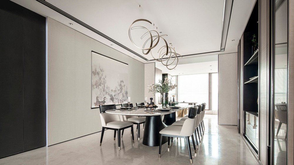 新中式風(fēng)格室內(nèi)家裝案例效果圖-餐廳 新中式風(fēng)格室內(nèi)家裝案例效果圖-餐廳