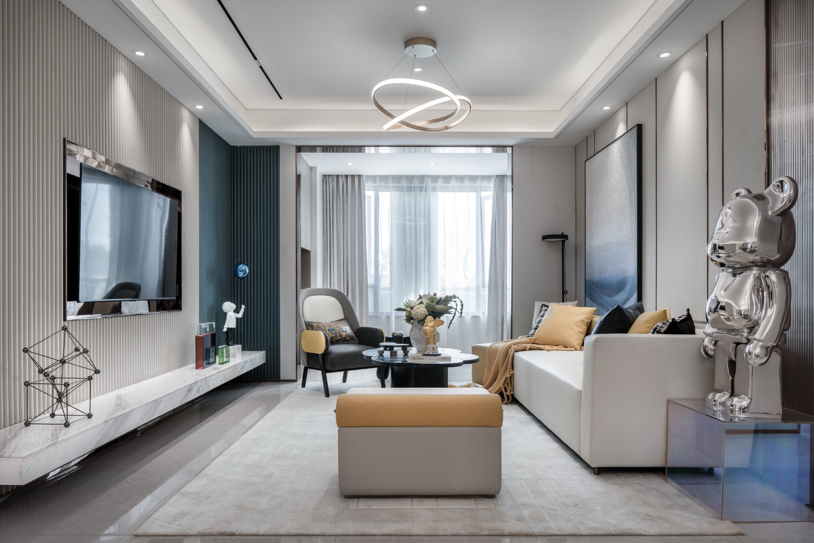 現(xiàn)代簡約風(fēng)格室內(nèi)設(shè)計(jì)家裝案例-客廳 現(xiàn)代簡約風(fēng)格室內(nèi)設(shè)計(jì)家裝案例-客廳