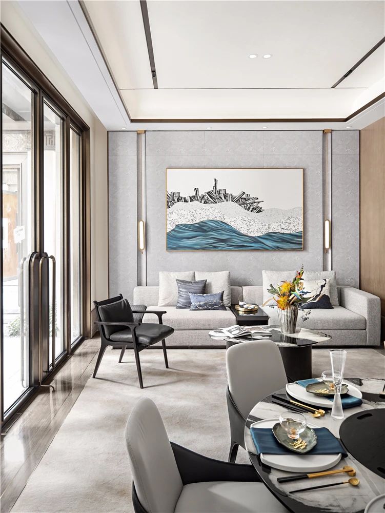 新中式風(fēng)格室內(nèi)設(shè)計家裝案例-客廳 新中式風(fēng)格室內(nèi)設(shè)計家裝案例-客廳