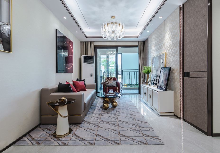 江門市柏麗豪園輕奢風格三居室裝修案例