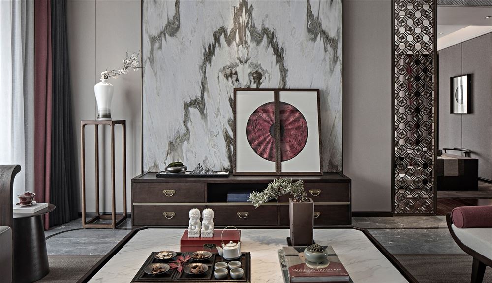 昭通市玉泉商業(yè)廣場新中式風(fēng)格四居室裝修案例