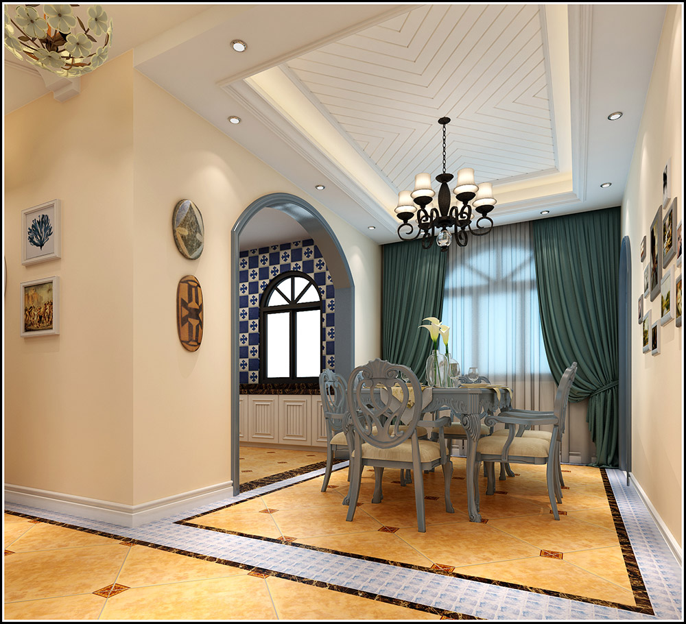 大同鉑藍郡別墅410平米地中海風(fēng)格裝修案例-餐廳 大同鉑藍郡別墅410平米地中海風(fēng)格裝修案例-餐廳