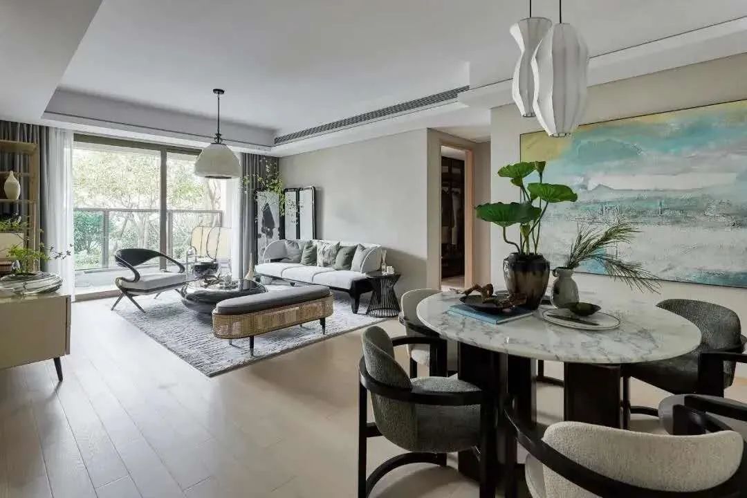 新中式風(fēng)格室內(nèi)設(shè)計(jì)家裝案例-客餐廳 新中式風(fēng)格室內(nèi)設(shè)計(jì)家裝案例-客餐廳