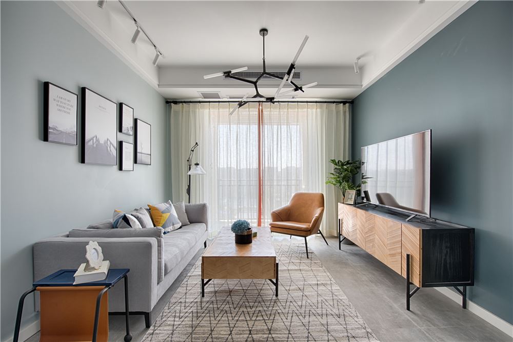 廣州市廣州萬達(dá)文化旅游城北歐風(fēng)格三居室裝修案例