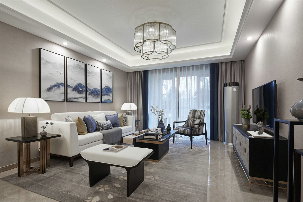 新中式風(fēng)格室內(nèi)設(shè)計(jì)家裝案例-客廳 新中式風(fēng)格室內(nèi)設(shè)計(jì)家裝案例-客廳