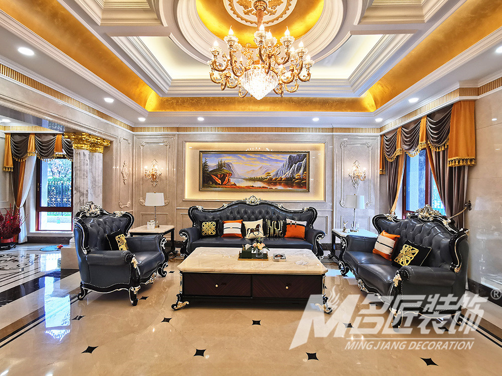 歐式別墅裝修設(shè)計(jì)-客廳 歐式別墅裝修設(shè)計(jì)-客廳