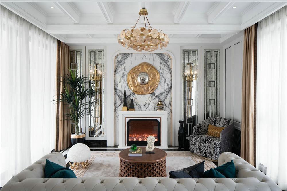 佛山市泰豐千璽灣輕奢風格四居室裝修案例