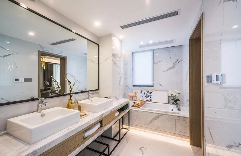 新中式風(fēng)格別墅家裝案例效果圖-衛(wèi)生間 新中式風(fēng)格別墅家裝案例效果圖-衛(wèi)生間