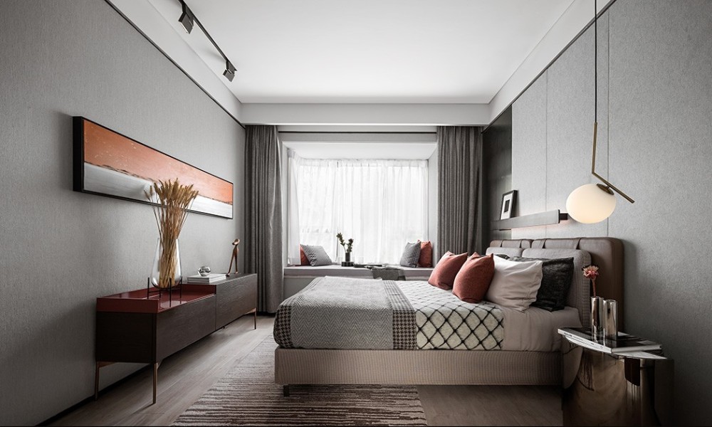 現(xiàn)代簡約風(fēng)格室內(nèi)家裝案例效果圖-臥室 現(xiàn)代簡約風(fēng)格室內(nèi)家裝案例效果圖-臥室