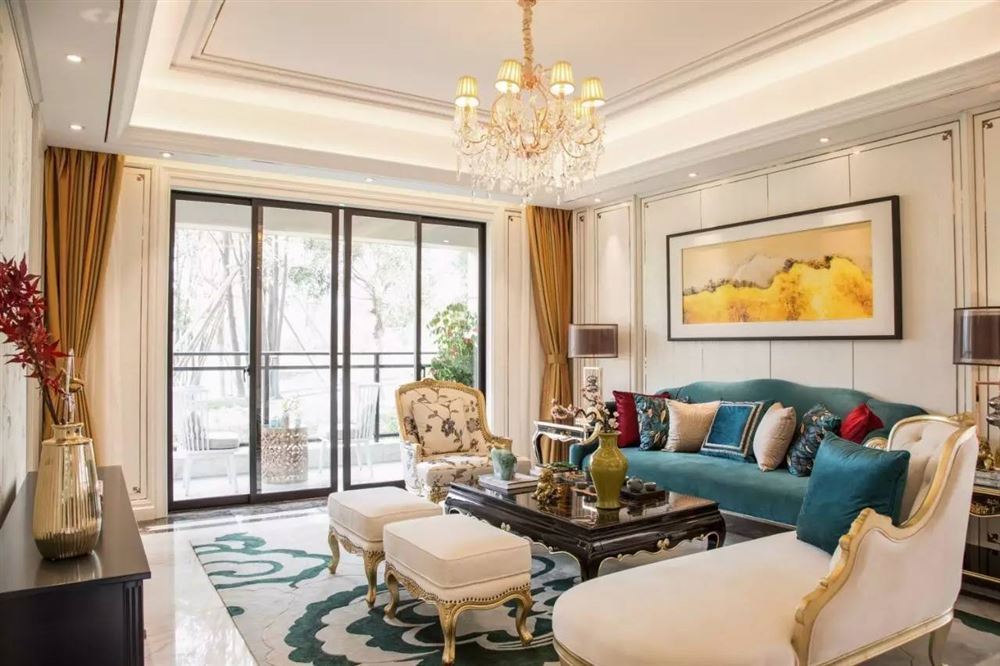 佛山市保利玥府歐式風格四居室裝修案例