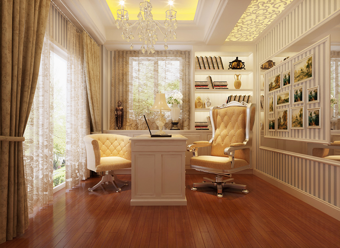佛山裝修公司現(xiàn)代歐式風(fēng)格別墅裝修效果圖-書(shū)房 佛山裝修公司現(xiàn)代歐式風(fēng)格別墅裝修效果圖-書(shū)房