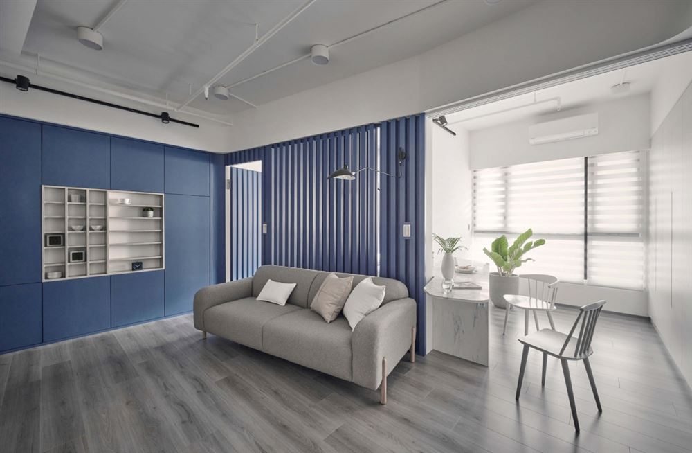 佛山市萬科金域水岸現(xiàn)代簡約風格三居室裝修案例