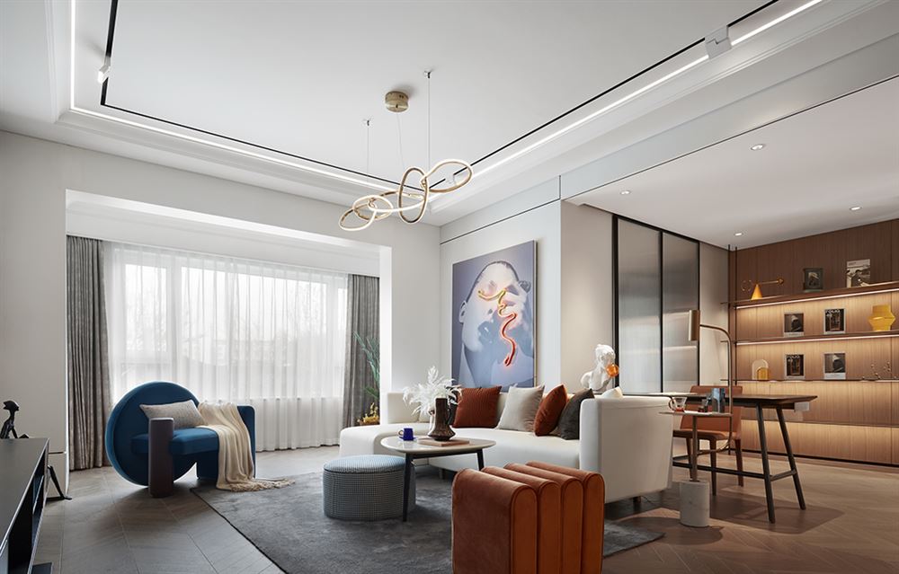 佛山市時代愛車小鎮(zhèn)(佛山)現(xiàn)代簡約風(fēng)格三居室裝修案例