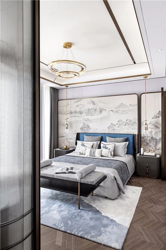 新中式風(fēng)格室內(nèi)設(shè)計家裝案例-主臥 新中式風(fēng)格室內(nèi)設(shè)計家裝案例-主臥