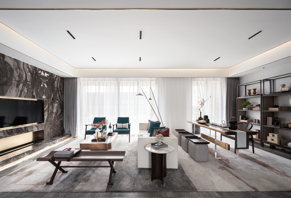 新中式混搭風(fēng)格室內(nèi)設(shè)計家裝案例-客廳陽臺 新中式混搭風(fēng)格室內(nèi)設(shè)計家裝案例-客廳陽臺