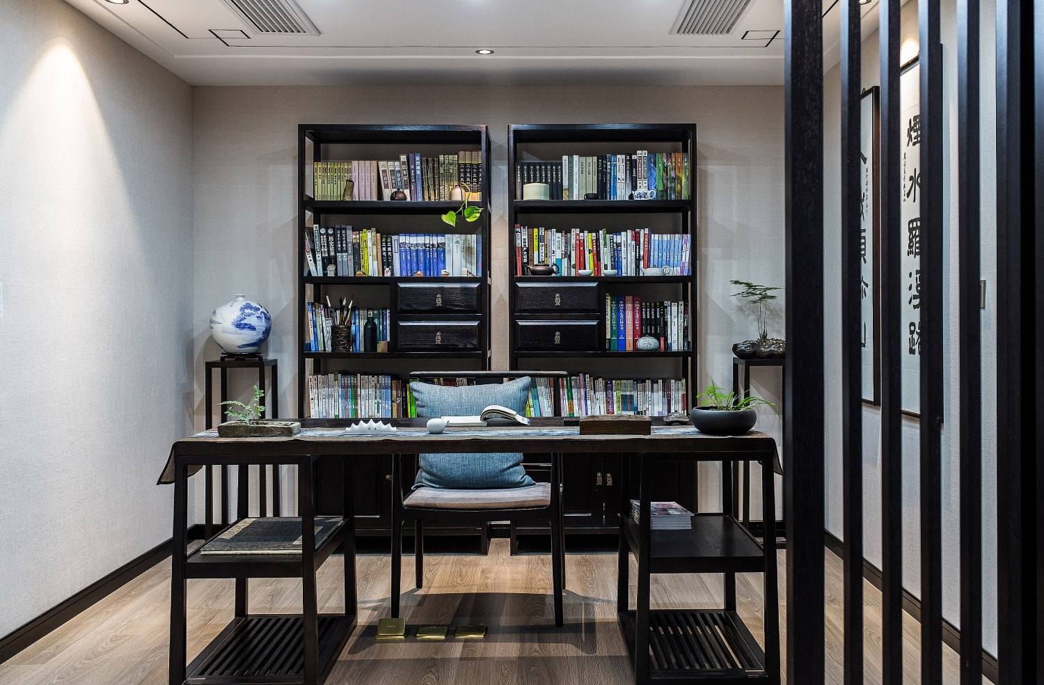 新中式風(fēng)格家裝設(shè)計室內(nèi)裝修效果圖-書房 新中式風(fēng)格家裝設(shè)計室內(nèi)裝修效果圖-書房