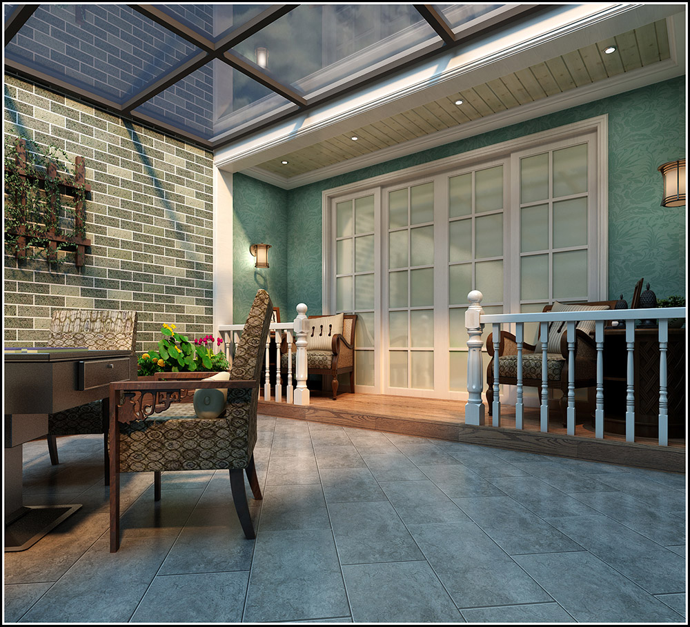 大同鉑藍郡別墅410平米地中海風(fēng)格裝修案例-陽光房 大同鉑藍郡別墅410平米地中海風(fēng)格裝修案例-陽光房