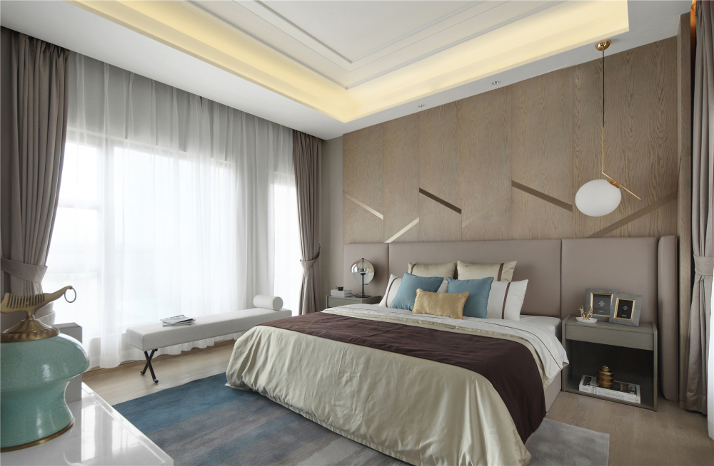 現(xiàn)代簡約風(fēng)格室內(nèi)家裝案例效果圖-臥室 現(xiàn)代簡約風(fēng)格室內(nèi)家裝案例效果圖-臥室