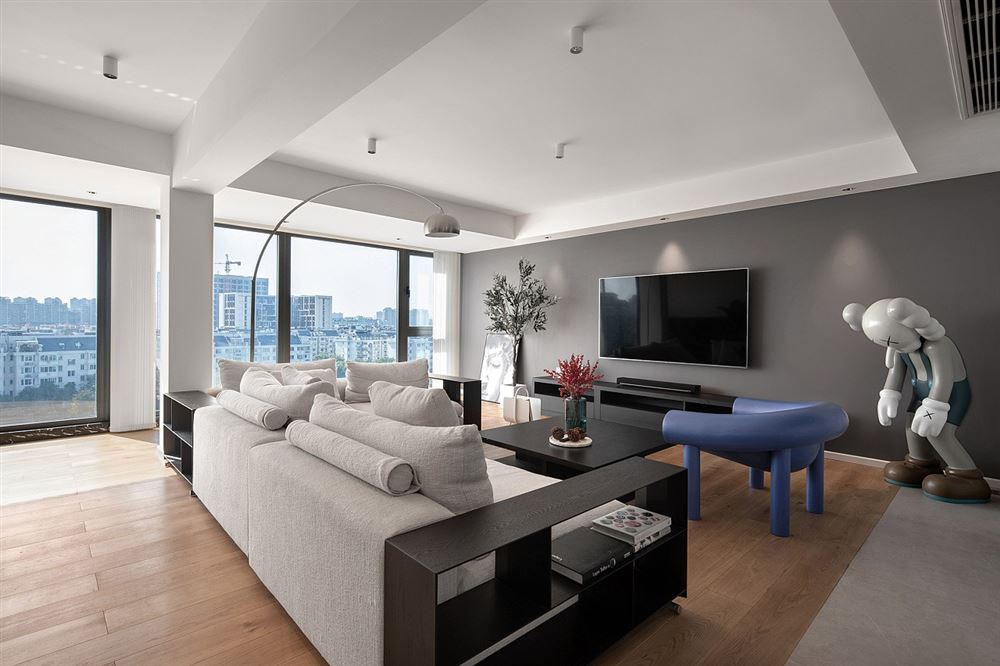 佛山市招商城市主場現(xiàn)代簡約風(fēng)格三居室裝修案例