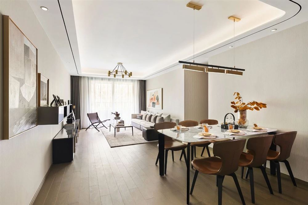 佛山市時代愛車小鎮(zhèn)(佛山)輕奢風(fēng)格三居室裝修案例