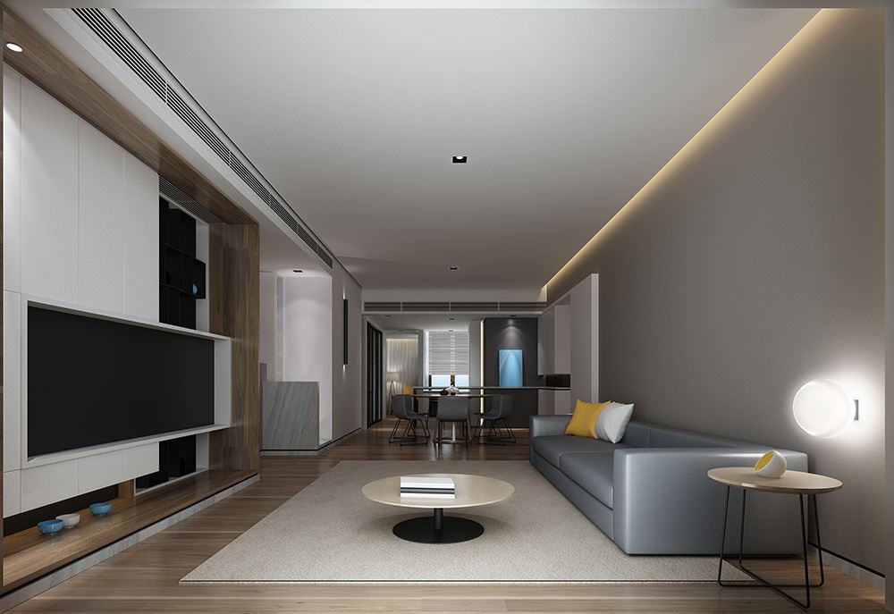 廣州市富力桃園輕奢風(fēng)格四居室裝修案例