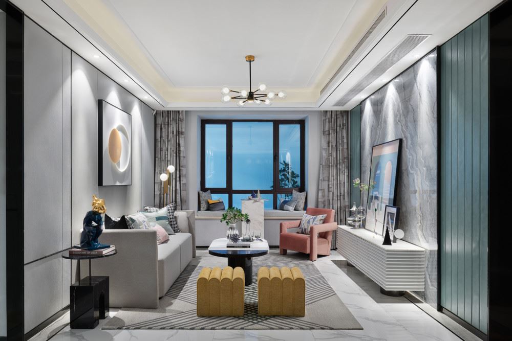 佛山市萬科中駿金域西江輕奢風(fēng)格三居室裝修案例