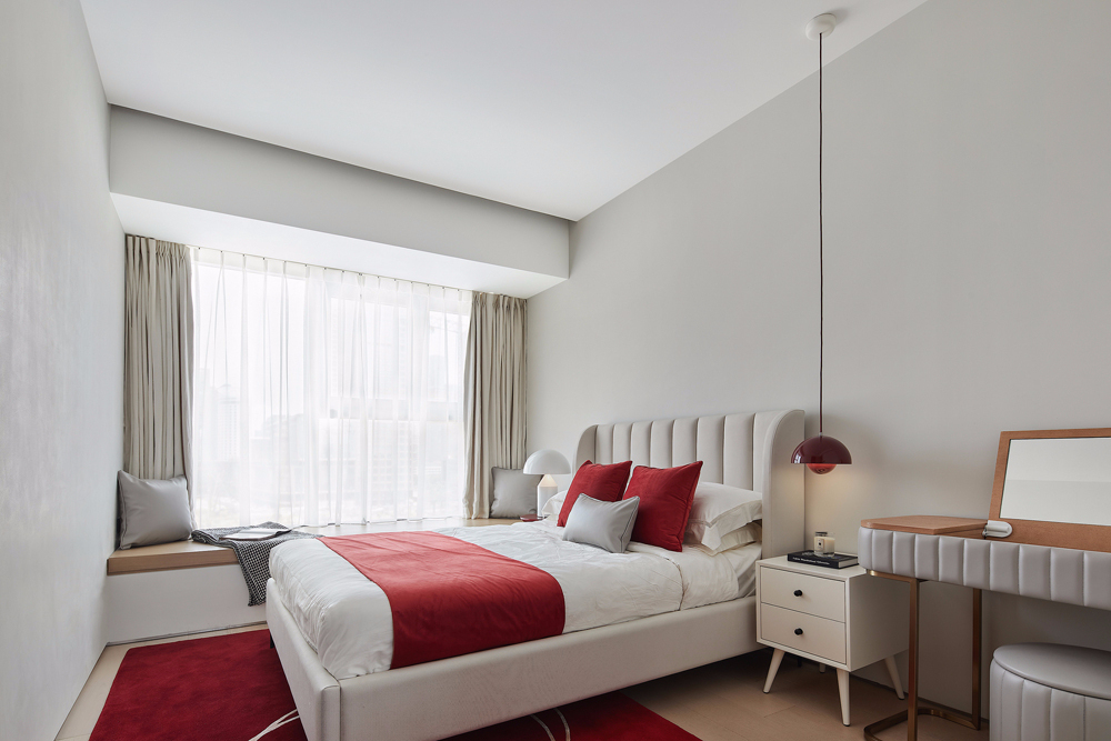 現(xiàn)代簡約風格室內家裝案例效果圖-次臥 現(xiàn)代簡約風格室內家裝案例效果圖-次臥