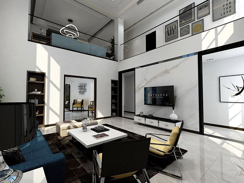 曲靖市豪洋時(shí)代廣場(chǎng)歐式風(fēng)格別墅裝修案例