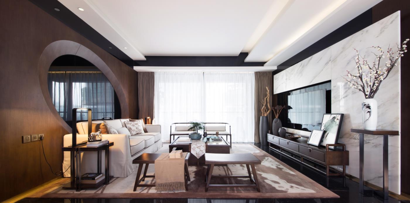 新中式風(fēng)格室內(nèi)設(shè)計家裝案例-客廳 新中式風(fēng)格室內(nèi)設(shè)計家裝案例-客廳