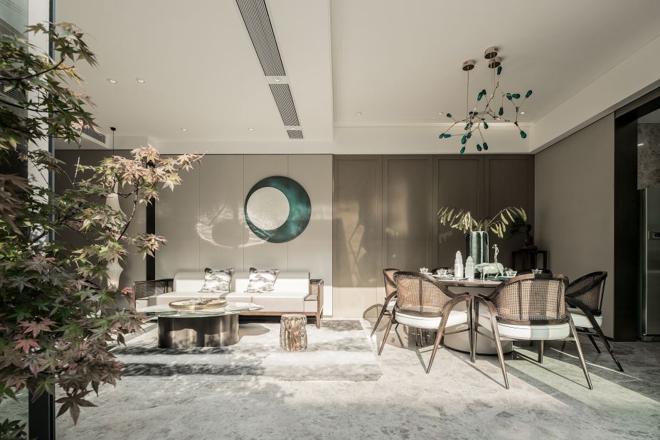 江門市幸福新村新中式風(fēng)格別墅裝修案例