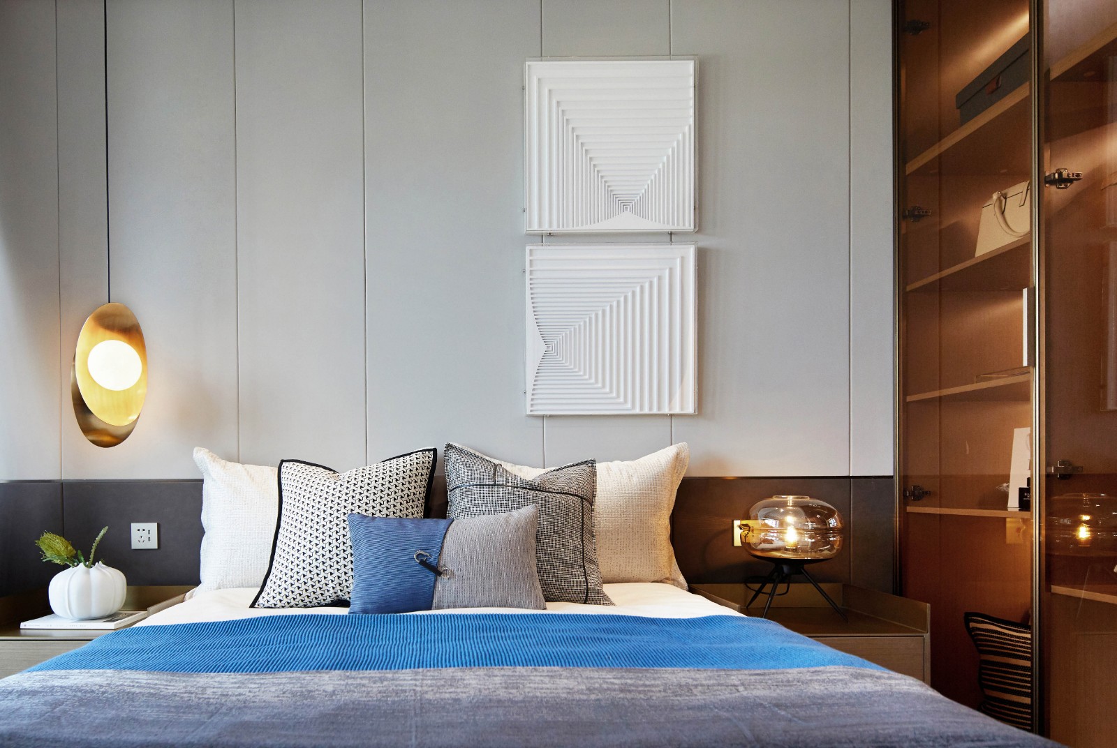 現(xiàn)代簡約風格室內設計家裝案例-臥室 現(xiàn)代簡約風格室內設計家裝案例-臥室