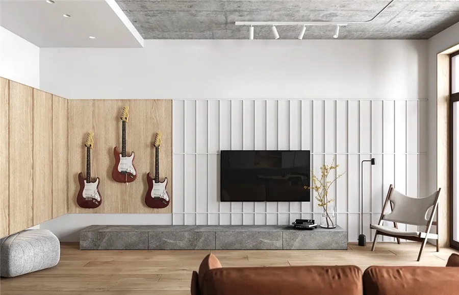 現(xiàn)代原木風格家裝設計室內裝修效果圖-客廳 現(xiàn)代原木風格家裝設計室內裝修效果圖-客廳