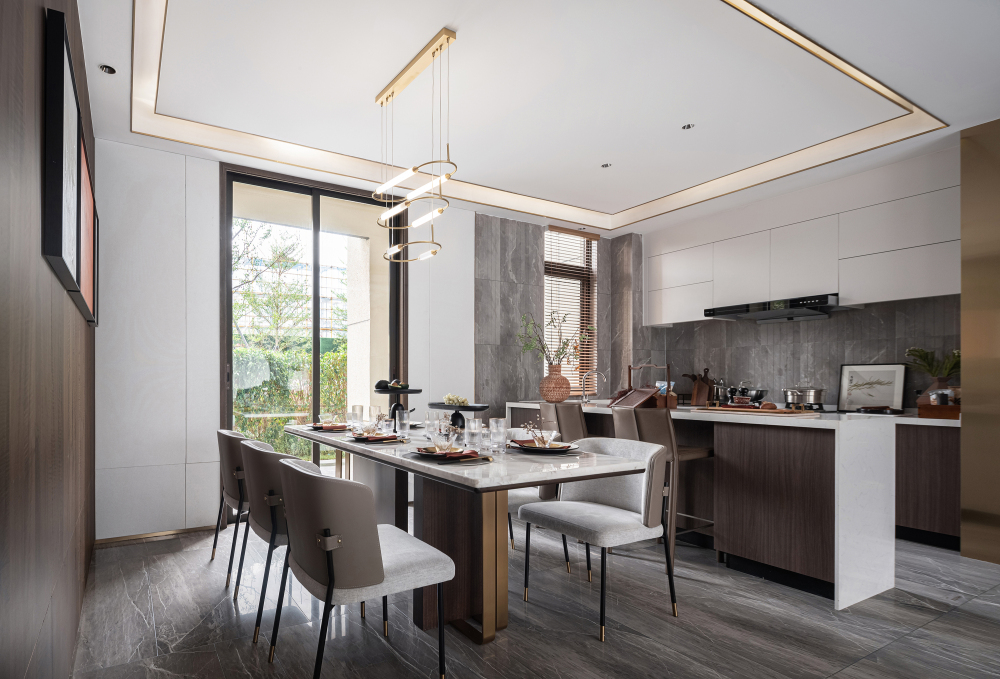 新中式混搭風(fēng)格室內(nèi)設(shè)計家裝案例-餐廳 新中式混搭風(fēng)格室內(nèi)設(shè)計家裝案例-餐廳