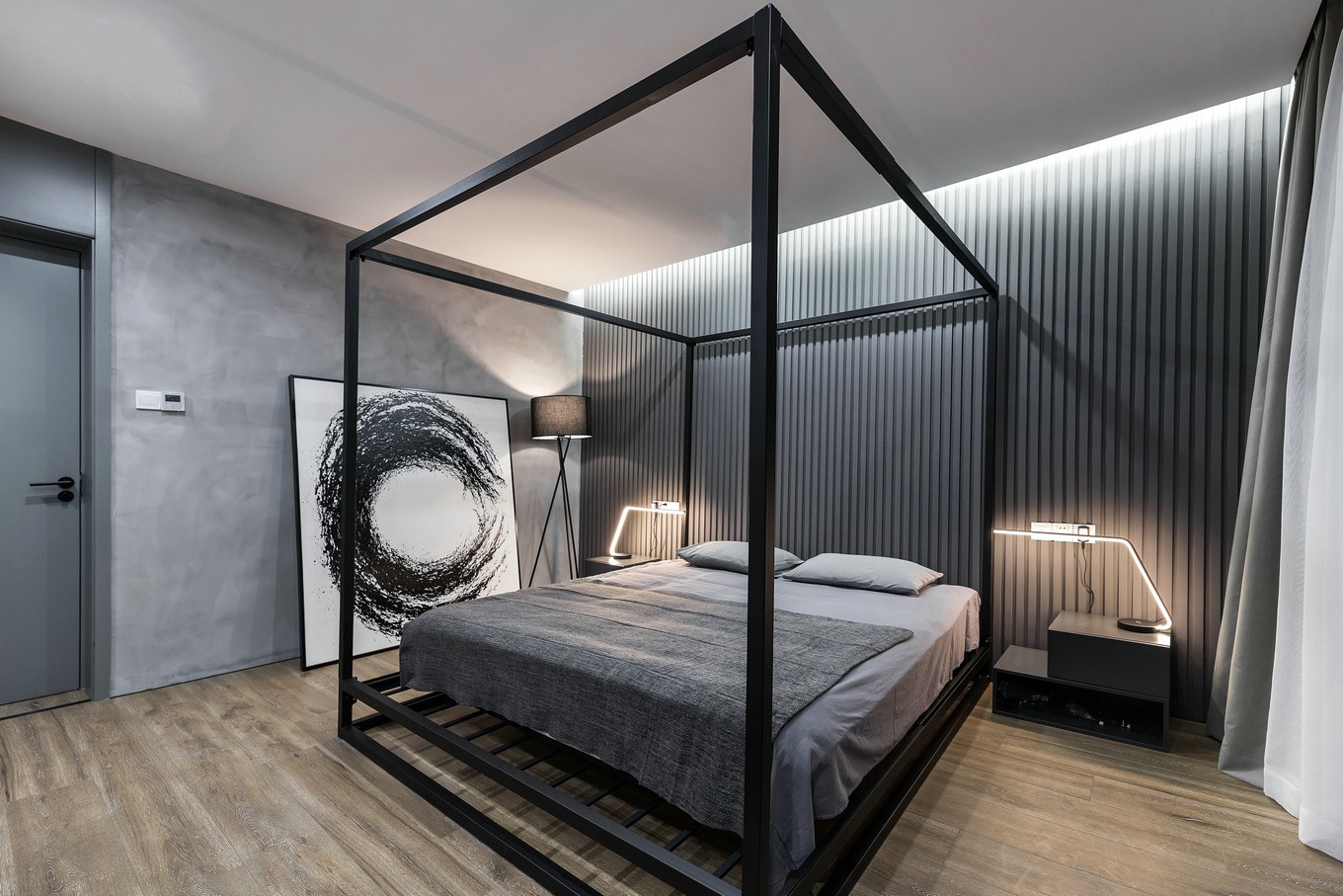 裝修案例現(xiàn)代簡約風(fēng)格室內(nèi)裝修效果圖-主臥 裝修案例現(xiàn)代簡約風(fēng)格室內(nèi)裝修效果圖-主臥