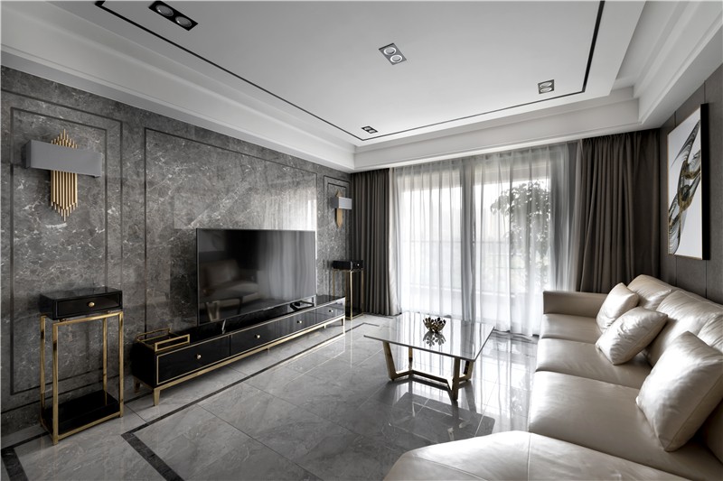 裝修公司現(xiàn)代輕奢風(fēng)格裝修效果圖-客廳 裝修公司現(xiàn)代輕奢風(fēng)格裝修效果圖-客廳