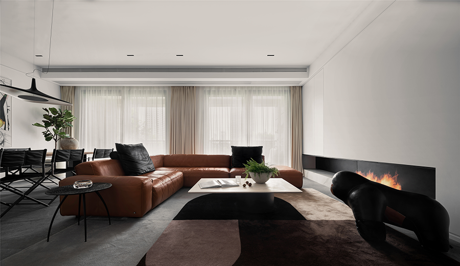 現(xiàn)代極簡風格室內家裝案例效果圖-客廳 現(xiàn)代極簡風格室內家裝案例效果圖-客廳