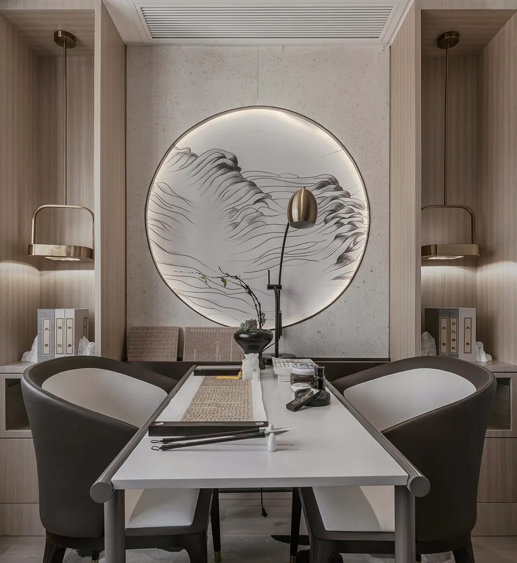 新中式風(fēng)格家裝設(shè)計室內(nèi)裝修效果圖-書房 新中式風(fēng)格家裝設(shè)計室內(nèi)裝修效果圖-書房