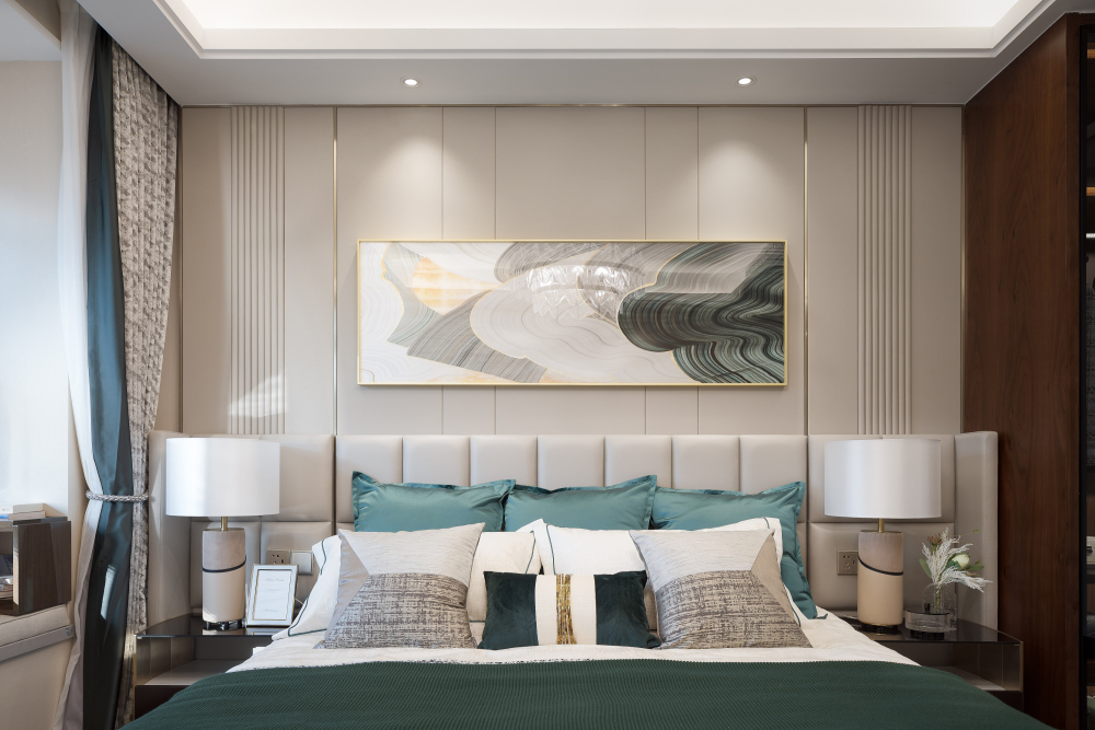 現(xiàn)代輕奢風格室內(nèi)設(shè)計家裝案例-主臥 現(xiàn)代輕奢風格室內(nèi)設(shè)計家裝案例-主臥