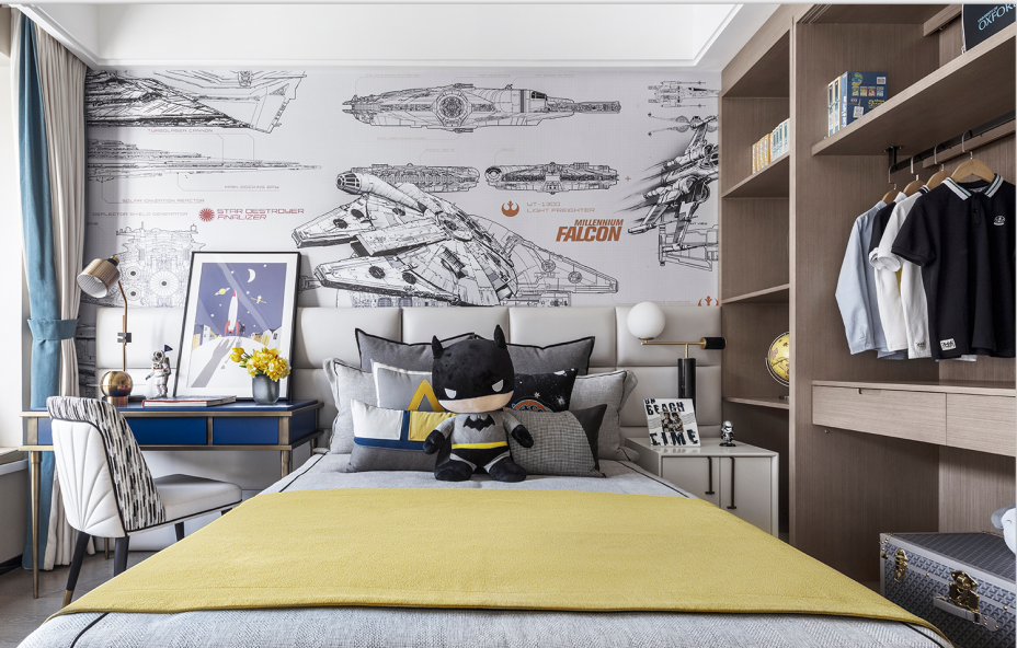 新中式風(fēng)格家裝設(shè)計室內(nèi)裝修效果圖-兒童房 新中式風(fēng)格家裝設(shè)計室內(nèi)裝修效果圖-兒童房