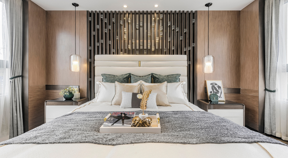 輕奢風(fēng)格別墅設(shè)計(jì)家裝案例-臥室 輕奢風(fēng)格別墅設(shè)計(jì)家裝案例-臥室