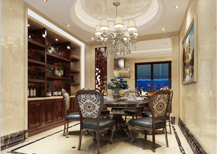 嘉興市當代和山悅MOMA歐式風格五居室裝修案例