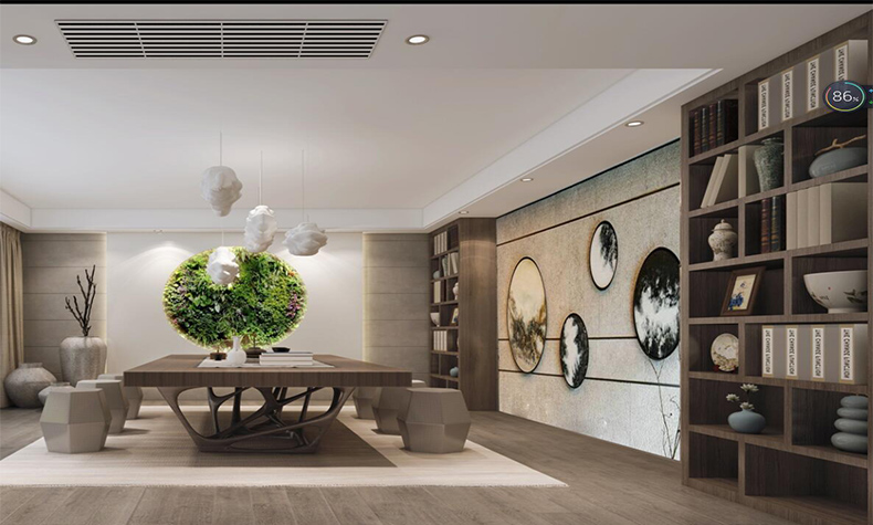 佛山市綠城桂語映月現(xiàn)代簡約風格別墅裝修案例