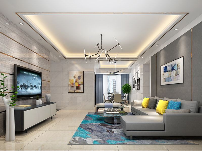 佛山市海倫堡&middot;美的&middot;玖悅府現(xiàn)代簡約風(fēng)格三居室裝修案例