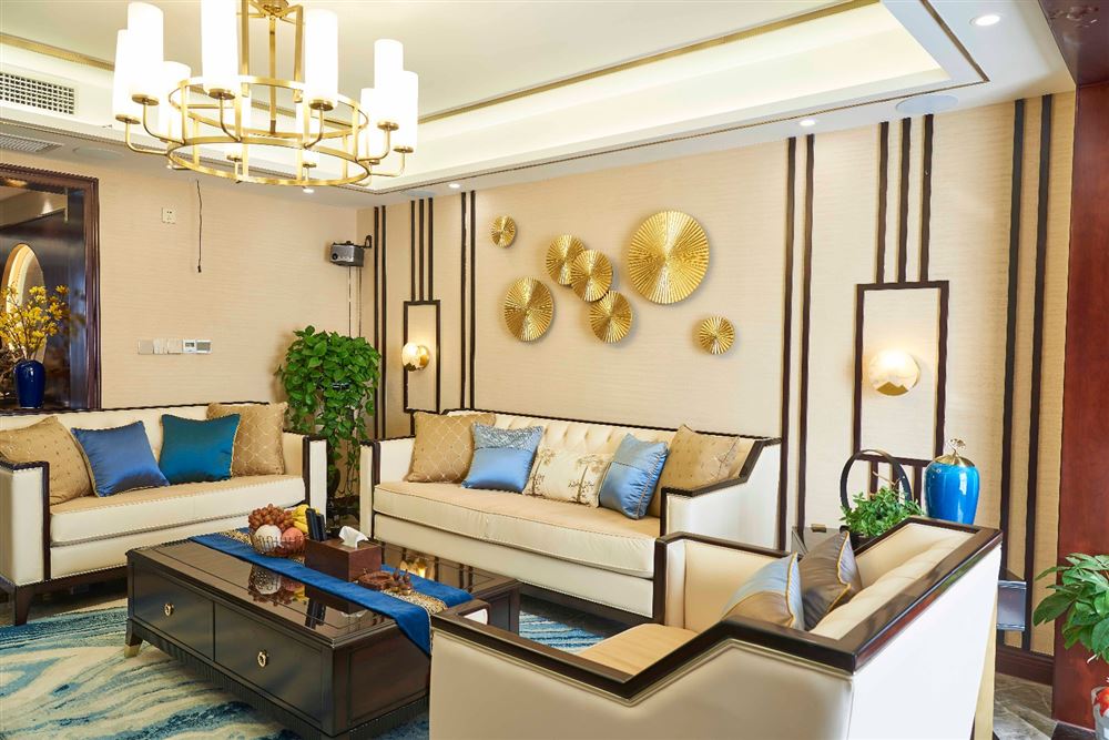 廣州市珠光御景壹號新中式風(fēng)格三居室裝修案例