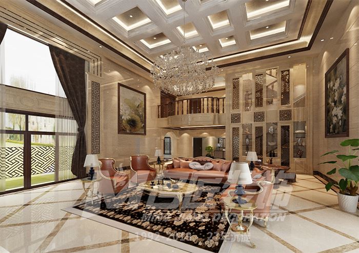 佛山市越秀閱湖臺(tái)歐式風(fēng)格四居室裝修案例